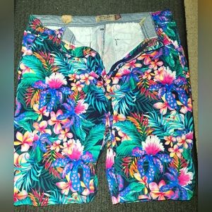 Mens floral print shorts